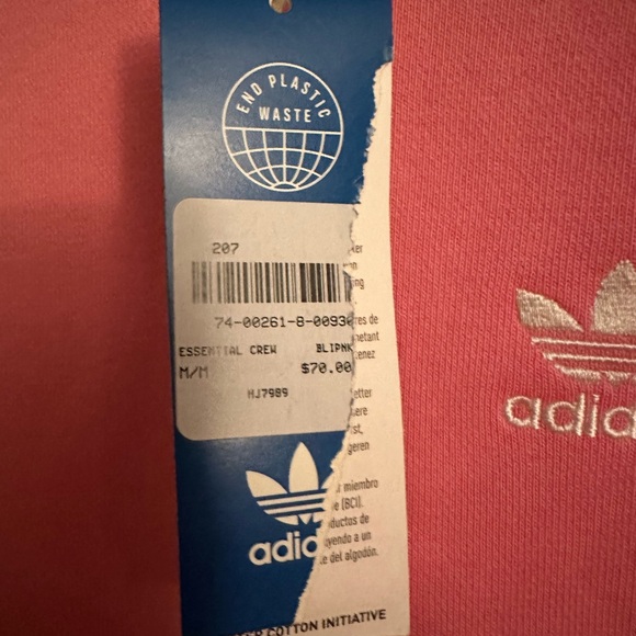 Adidas size medium pink crewneck - Picture 3 of 3